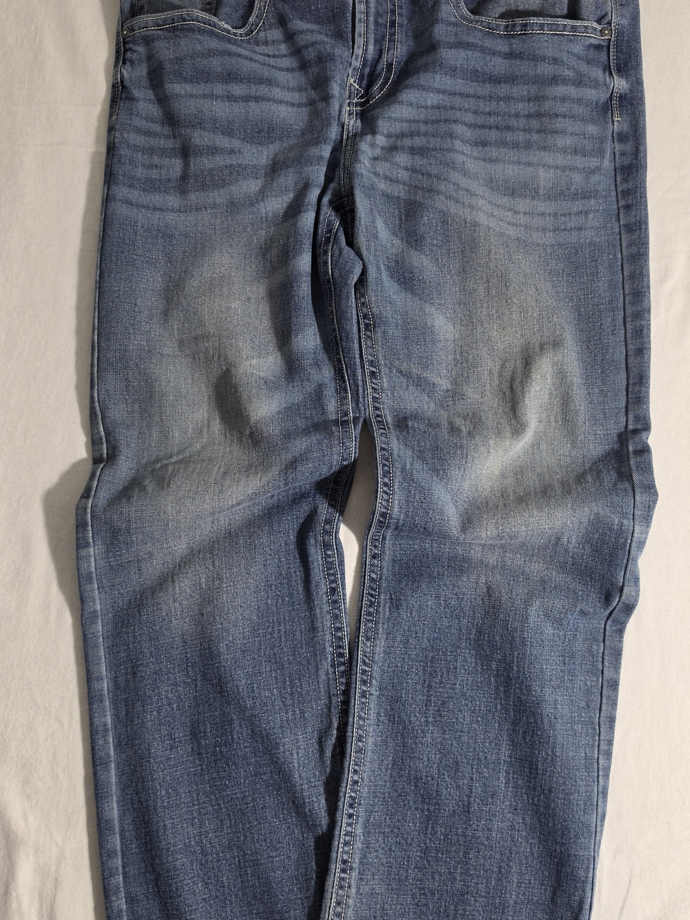 Axel Men’s Slim Bootcut Jeans 38x32 - Stretch Denim (Harbor Wash)